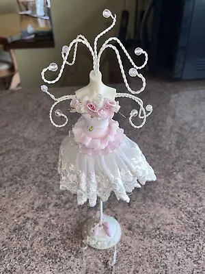 TWO Pretty Mannequin Doll Style Ladies Jewellery Stand Holders • £5