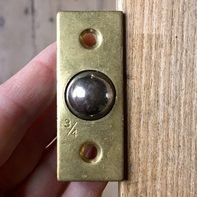 £2 • Buy Brass Roller Ball Door Catch Plate Mortice Spring Latch