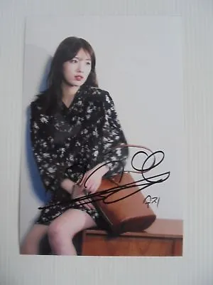 Suzy Bae Miss A 4x6 Photo Korean Actress KPOP Autograph Signed USA Seller 25 • $14.99