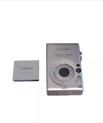 Canon PowerShot SD300 ELPH 4.0MP With Canon Battery Tested • $80.99
