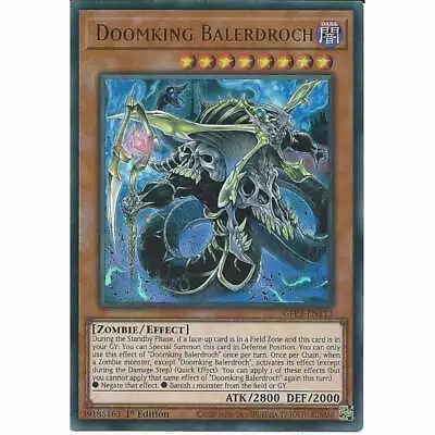 Doomking Balerdroch GFP2-EN113 1st Edition Ultra Rare :YuGiOh Trading Card TCG • £0.99