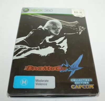 Xbox 360 Devil May Cry 4 Game Complete Aus Release Collector's Edition Steelcase • $39.99