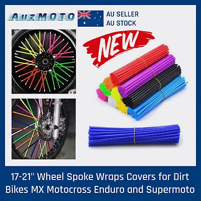 17-21  Wheel Spoke Wraps Covers For Dirt Bikes MX Motocross Enduro And Supermoto • $12.55