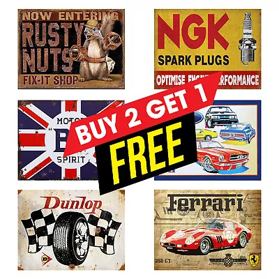 £3.85 • Buy Garage Man Cave Metal Tin Sign Plaque Home Bar Shed Wall Art M1