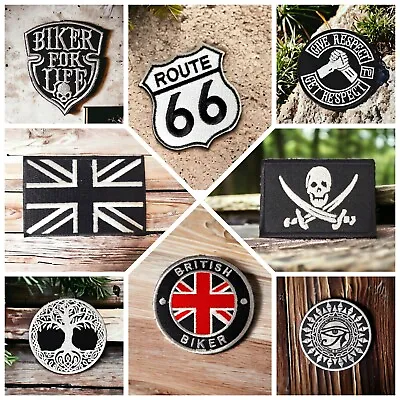 New Embroidered Multiple Style Stitching Patches For Clothes Jackets Pants Biker • £3.45