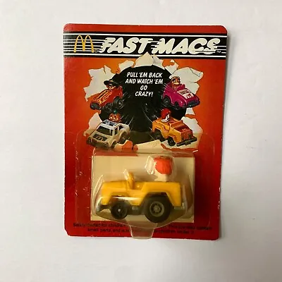 Vintage Fast Macs McDonalds Toy Car Ronald Runabout 1985 • $7.95