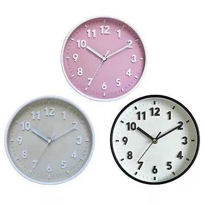 Modern Simple Wall Clock 8 Inch Candy Color Silent Time Clocks Ornament • $15.19