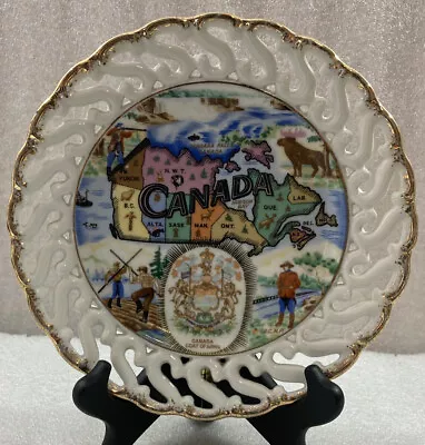 CANADA Map Souvenir Collector's Plate 8.25   • $11.99