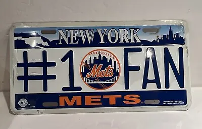 NY Mets #1 Fan Souvenir License Plate MLB Plaque • $19.99