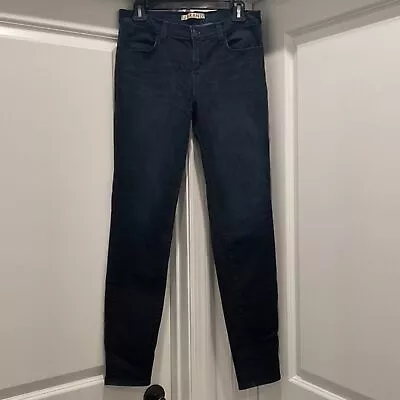 J Brand Renegade Super Skinny Dark Wash Waxed Cotton Jeans Size 30 • $35