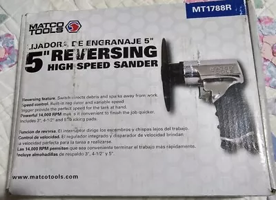 MATCO Tools MT1788R 5  High Speed Reversing Air Sander • $115
