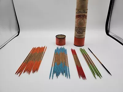 Vintage FiddleStix Antique Game Plaza Mfg Fiddle Sticks Wooden Toy Wood Decor • $20