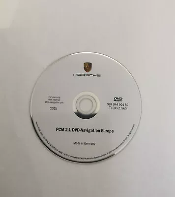 £19.50 • Buy 2015 Porsche Pcm2.1 Sat Nav Map Navigation DVD Disc UK-Europe