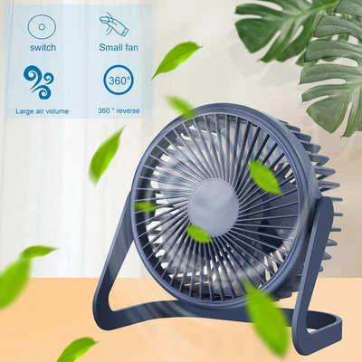 £5.99 • Buy Mini USB Desk Fan Small Quiet Personal Cooler USB Powered Portable Table Fan UK