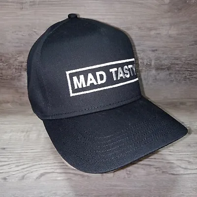 Mad Tasty Hat Mens O/S Snapback Embroidered Black OTTO Novelty Hiphop Streetwear • $7.14