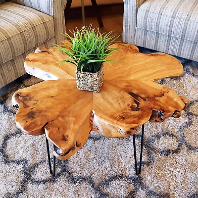 Natural Edge Coffee Table Cedar Wood Beautiful!  • $239.76