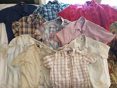 Vintage Casual Shirts/Dress Shirts/Sweaters Name Brand Mens Size Large Lot Of 19 • $22.50