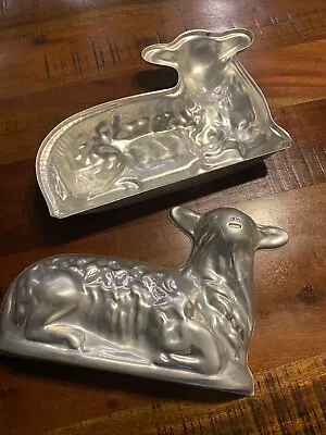 10” Vintage Lamb Sheep Aluminum Cake Mold By Blue Ribbon Bakeware (vintage) • $27