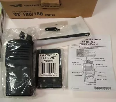 NEW VERTEX STANDARD VX-160/180 SERIES VX-160V 146-174MHz 5W • $185