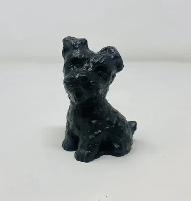 Celtic Castings Terrier Dog Slate Vtg Hand Cast Sculpture 2  Tall GA • $3.72