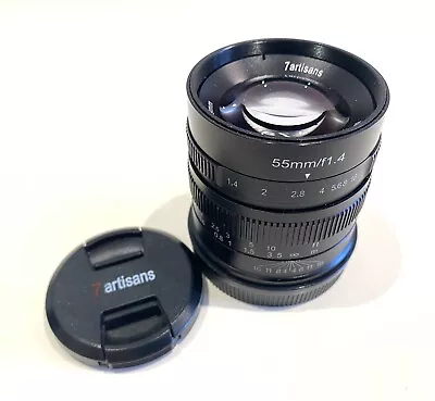 7Artisans 55mm F1.4 Manual APS-C Sony E-Mount Prime Lens -Exc Condition • £74.99