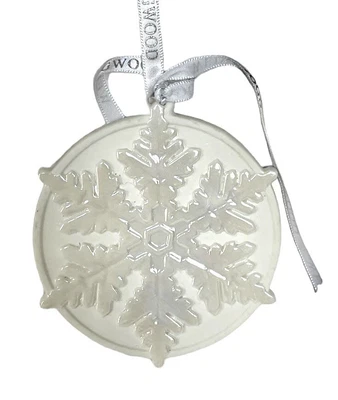 $24.95 • Buy WATERFORD Snowflake Ornament White Iridescent