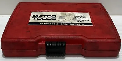 Matco Tools 25pz Hexagonal Head Multi Spline Screw Extractor Set SEXS25 1/8 -7/8 • $135