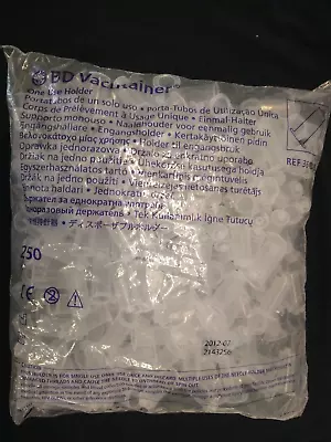 BD Vacutainer 364815 One-Use Holder.  Plastic. Quantity 250. Sealed • $19.95