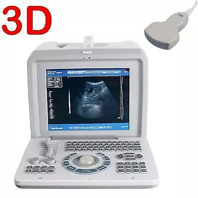 Portable 10inch Full Digital Ultrasound Scanner Machine+Convex Probe Free 3D A+ • $999