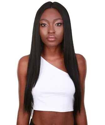 LUXLUXE Yoko Straight 30 In Long 360 Degree Hand-Tied Lace Front Natural Black • $70.04