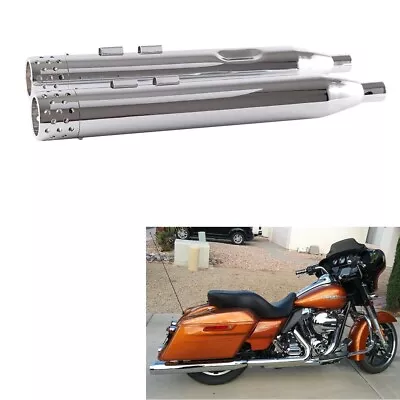 SHARKROAD 4.0 Slip Ons Mufflers Exhaust For Harley Touring 95-16 Amazing Sound • $229.99