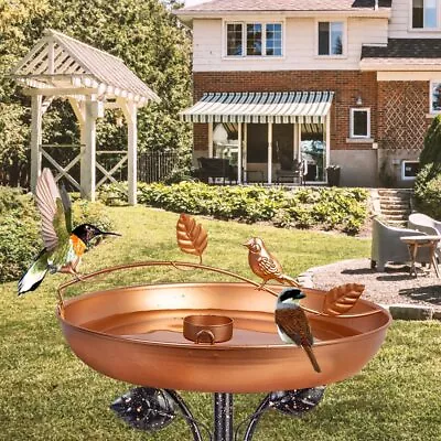 42  Bird Bath Stake Metal Bird Baths For Outdoors Standing Bird Bath For Ga... • $30.22