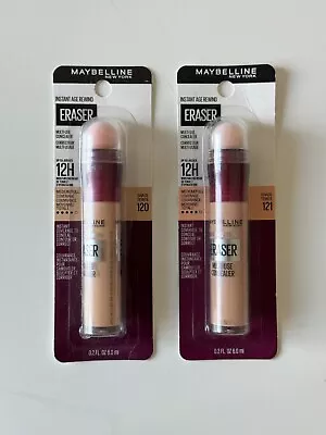 Lot Of 2- Maybelline Instant Age Rewind Eraser Concealer Shades 120 & 121 Light • $9.99