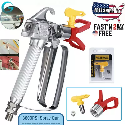 3600PSI Airless Paint Spray Gun W/ 517 Tip Nozzle Guard For Wagner Sprayers New • $23.99