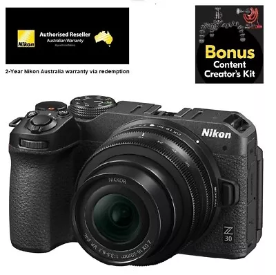 Nikon Z 30 Mirrorless Camera + NIKKOR 16-50mm VR Lens • $1228