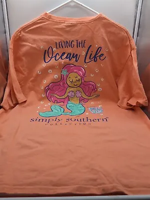 Simply Southern T-shirt Size Womens Xl Mermaid Ocean Life • $9.99