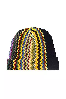 Missoni Women Multicolor Beanie Hat Wool Geometric Fantasy Striped Pattern Cap • $119.97