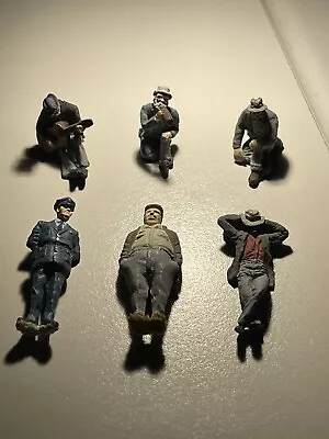 Arttista Drunken Men / Hobos - Officer - Man  O Scale Figures -6 Total Nice  Lot • $34.99