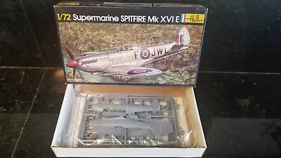 Vintage Heller Supermarine Spitfire Mk Xvie  Plane  1/72 Scale Model Kit  • $15