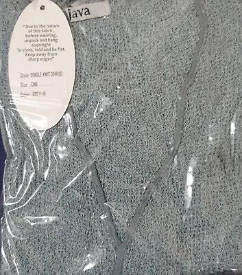 £8.99 • Buy Womens Ladies Bali One Size Tie Up Stretch  Net Shrug Cardigan Grey-18