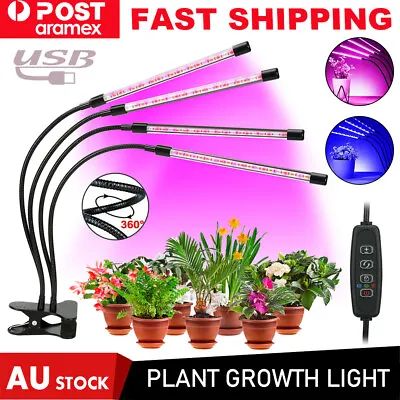 4 Head LED Grow Light With Stand For Indoor Plants Full Spectrum Plant Grow Lamp • $20.09