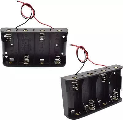 2-Pack 4X C Cell Battery Holder 6V C Size Battery Case Box With Wire Leads • $17.88
