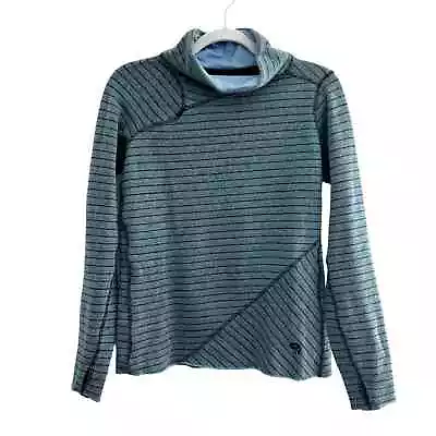 MOUNTAIN HARD WEAR Women's Size S Striped Recycled Wool Blend Turtleneck Sweater • $22.97