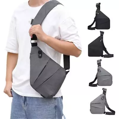 Men Women Cross Body Chest Anti Theft Travel Bag Crossbody Travel Shoulder Bag • £5.89