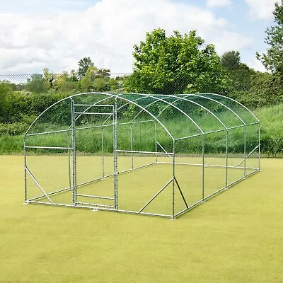£299.99 • Buy Chicken Run 5.6m X 3m Walk In Pet Cage Coop For Dog Rabbit Hen Cage Pen 