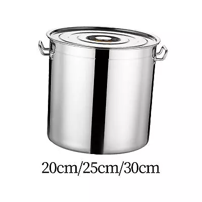 Stainless Steel Cookware Stockpot Big Cookware Heavy Duty Tall Cooking Pot Large • $95.36