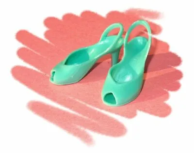 Franklin Mint Mint Green Lucy 40-50s Pump SHOES Fit 15-16in Doll Vivian Ellowyne • $14.99