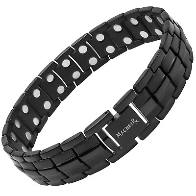 MagnetRX® Ultra Strength Magnetic Therapy Bracelet For Men (Black) • $49.95