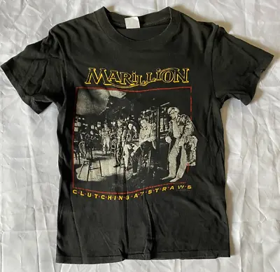 VTG 1987 Clutching At Straws MARILLION Concert T-Shirt SPRING FORD Medium M USA • $99.98