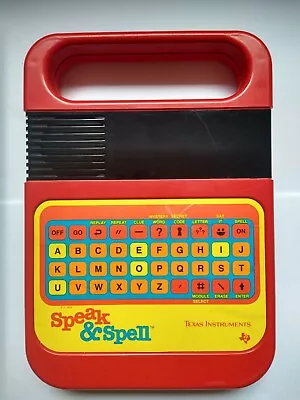 Speak & Spell Texas Instruments 1978 1980 Electronic Learning Toy Vintage WORKS • $37.99